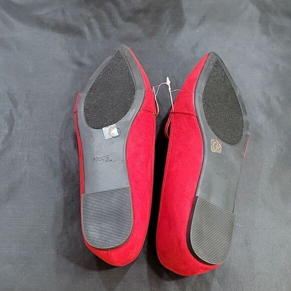 BRAND NEW ROUGE HELIUM JUSTIFY  POINTY TOE COMFORTABLE FAUX SUEDE BALLET FLAT - Picture 14 of 15